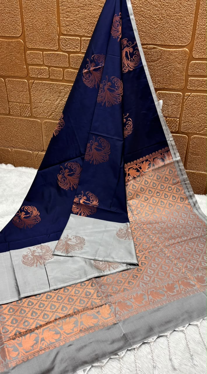 Kanchipuram Elite Silk Grand Motif Weaved Border Saree